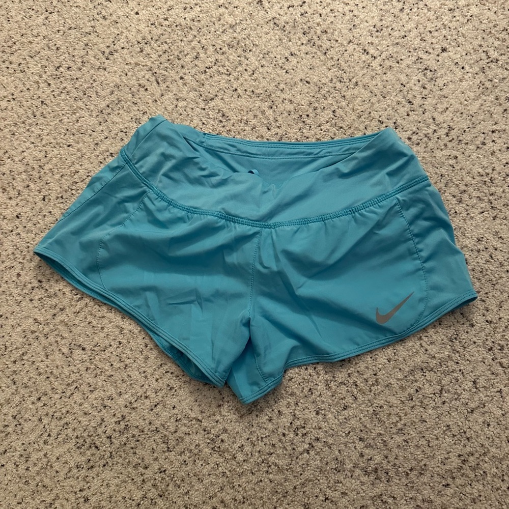 Nike Women's Light Blue Athletic Track Running Shorts